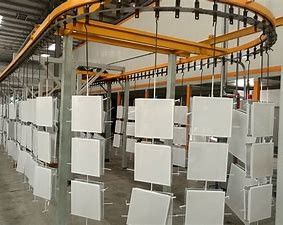 अच्छा दाम TS16949 ब्रेक डिस्क छिड़काव इलेक्ट्रोस्टैटिक कोटिंग उपकरण ऊर्जा बचत ऑनलाइन