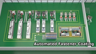 डिजिटल इंटेलिजेंट कोटिंग लाइन, पूरी तरह से स्वचालित: सफाई, शॉट ब्लास्टिंग, कोटिंग, सिंटरिंग